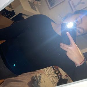 Black crew neck